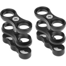 SHOOT 2PCS rutulinis spaustukas fotoaparato povandeniniam nardymui 1