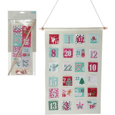 Trimits ADKIT2 DIY Advent Calendar Fabric 30 x 46 cm Cream