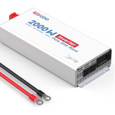Redodo Pure Sine Wave Inverter 2000 W 2 V DC to 230 V AC Converter for Womo, Camping, Solar Power Inverter with 2 x AC Outputs, Monitoring Screen with Real Time Status Display