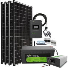 Autark Pro XL 24V 800W Solar System - 2000W AC Power 100Ah LiFePO4 Battery