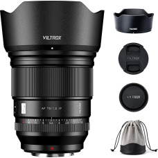 VILTROX 75mm f/1.2 XF objektyvas Fuji X-Mount, F1.2 plataus kampo APS-C fiksuoto židinio nuotolio objektyvas Fujifilm fotoaparatui X-A5 X-A7 X-E1 X-E2S X-H1 X-M1 X-PRO2 X-PRO3 X-T1 X-T10 X-T30II X-T100 X-S10 X-H2S