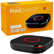 MAG 544w3 Original Infomir & hb-digital 4K Set Top Box Multimedia Player Internet TV Receiver UHD 60FPS 2160p @ 60 FPS HDMI 2.1 4K and HEVC Support USB 3.0 4X ARM Cortex-A35 + HDMI Cable