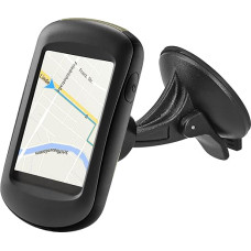 kwmobile Automobilinis laikiklis su siurbtuku, suderinamas su Garmin eTrex 10 20 30 / Approach G3 G5 GPS - navigacijos laikiklis Plastikinis automobilinis laikiklis langams ir kt. - Juoda