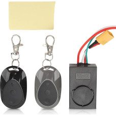 Electric Scooter Alarm, 36-55V XT60 Interface 115DB Anti-Theft Alarm High Volume Theft Alarm Motorcycle Alarm Accessories Modifications with 2 Remote Control for Electric Bicycles MAX G30 Scooter
