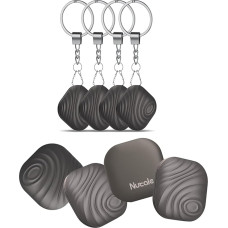 Nutale Air Tag Key Finder Coffee – Only iOS – 4 Pieces Keys Find with Bluetooth Finder Tracker Locator Work with iPhone or iPad Good Idea for Your Lost Items