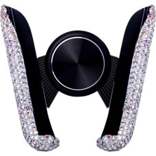 ikasus Car Mobile Phone Holder, Glitter Rhinestone Bling Mobile Phone Car Holder, Car Vent Holder, 360 Degree Car Accessories, Ventilation Holder, Mobile Phone Holder, Ventilation Clips for iPhone,