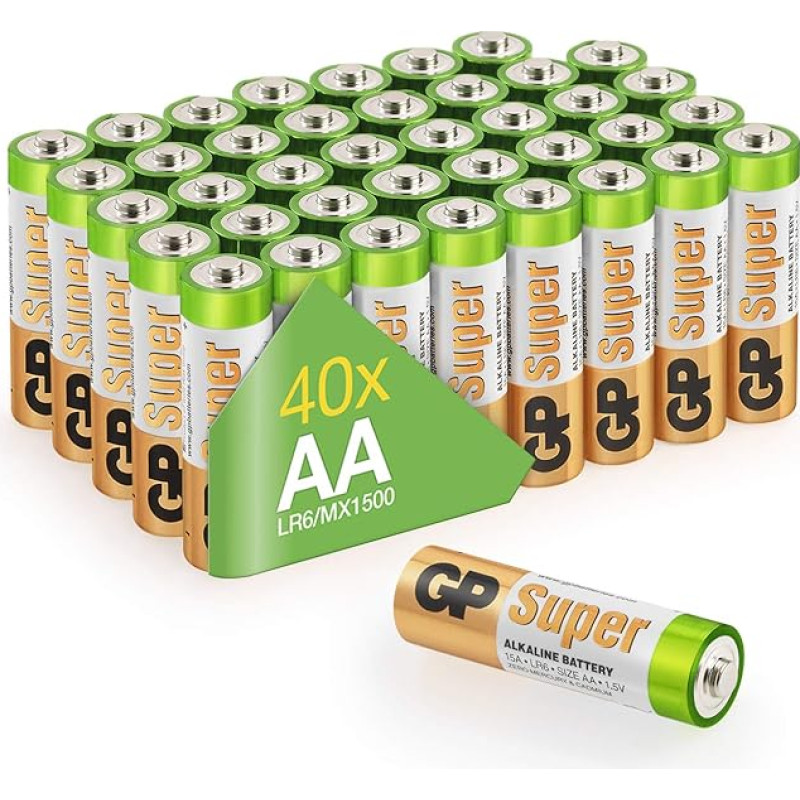 GP 03024AB40 LR03 AA super šarminės baterijos dėžutė