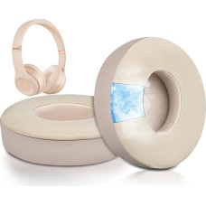 SoloWIT® Cooling Gel Replacement Ear Pads for Beats Solo 2 & Solo 3 Wireless On-Ear Headphones, High Density Noise Isolation Foam Pads, Extra Thickness