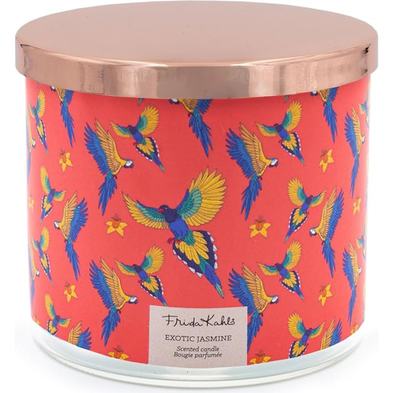 Frida Kahlo kvapioji žvakė stiklinėje dėžutėje | Egzotiški jazminai | 3 dagtys | 60 valandų degimo laikas | Kvapnioji žvakė 