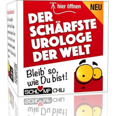 Schlump-Chili Aštriausias pasaulyje urologas - juokingas dovanų rinkinys vyrų gydytojui.