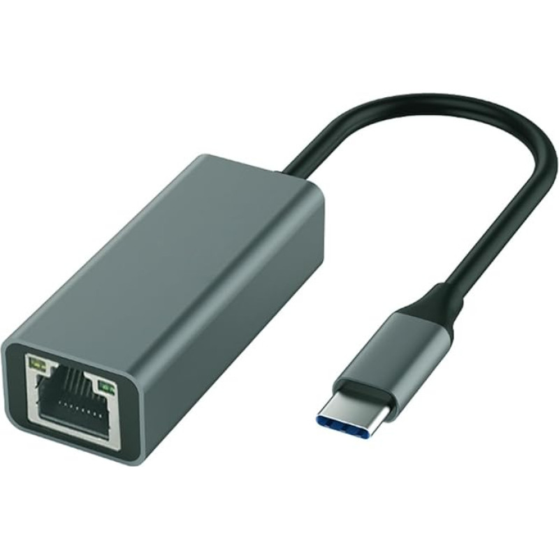 ROTOPATA USB C eterneto adapteris, be tvarkyklės Adapteris USB C į RJ45 Gigabit Ethernet LAN tinklo adapteris, suderinamas su 