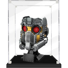 icuanuty Akrilo vitrina Lego 76251 Žvaigždžių valdovo šalmui/75328/75304/75349/75350/75327/75351, skirta modeliams 75296,75305,75957,76421,77905,77906,77906,755 343,7 6199,76285,75276,75328,75274,75324