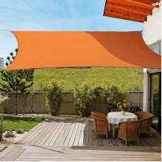 Tentas - stačiakampio formos apsauga nuo saulės, atsparus vandeniui, sodas, kempingas, balkonas, baseinas, lengvas tentas su nemokama virve