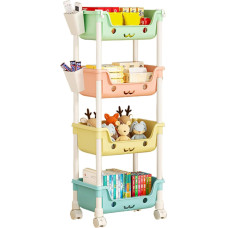 Playroom Storage Rack, Kids Room Organiser, Multi-tier Storage Rack, Nursery Storage Bins, Playroom Organization Bins, Rolling Storage Rack, Children's Toy Organiser, Playroom Storage Solution
