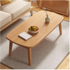 CELOTUS Heimklapptisch, einfacher Klapptisch for Kaffee- und Teetische, geeignet for Wohn- und Schlafzimmer, und EIN charakteristischer Klapptisch, der auf dem Boden Stehen kann(Log Color,100cmx55cn)