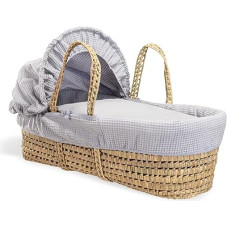 Vaflinis palmių Mozės krepšys - pilkas