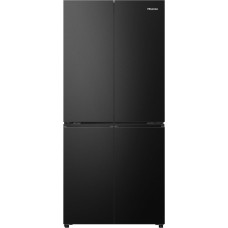 Hisense RQ5P470SAFD Cross-Door Fridge-Freezer, 304 Litre Fridge Compartment, 179 Litre Freezer, Total NoFrost, Wifi, Multi AirFlow, FastFreeze, Energy Efficiency Class D, 178.5 cm x 79.4 cm, Black