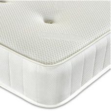 Starlight Beds Sleep Tufted Warmer Extreme Padding Breathable Winter Warms Premium Mattress, Cotton Blend, Polyester Cotton, White, Single