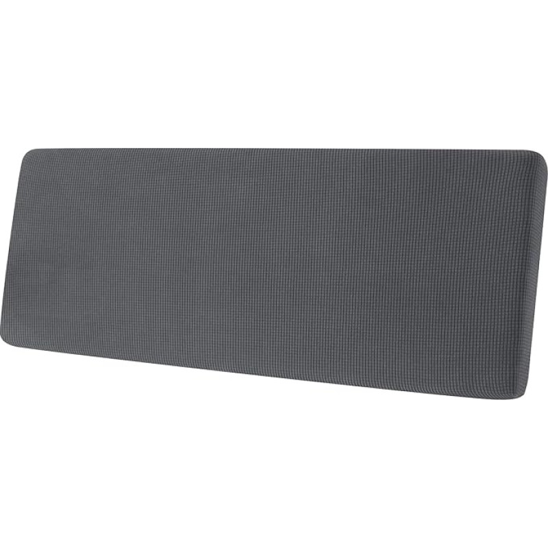 Sofa Seat Cushion Cover, Sofa Seat Cushion Cover, Stretch, Elastic Cushion Covers, Cover for Sofa Seat Cushion, Non-Slip Fabric Tartan (Dark Grey, Chaise Lounge)