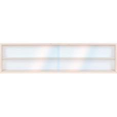 Alsino V-100.2A Wall Showcase Display Wood cabinet Model Railway Display Case with grooves