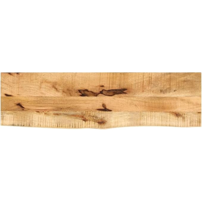 vidaXL Table Top 120 x 40 x 2.5 cm Tree Edge Solid Wood Rough Mango Wood