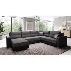 Generisch Kapitono U formos sofos komplektas su miego funkcija Gyvenamasis kraštovaizdis