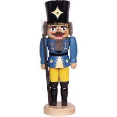 Saico Nutcracker, wood, blue, 36 cm