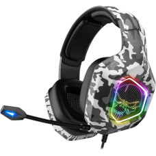 SPIRIT OF GAMER - Elite-H50 - Artic Gamer Audio Headset - Flexible Microphone - Faux Leather Cushion - SKULL LED RGB - 3.5mm PS5 / XBOX X/PC / PS4 / XBOX ONE/Switch Multiplatform