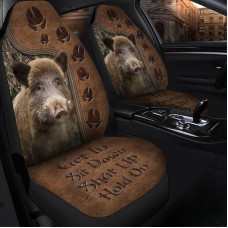 351 Pack of 2 Car Seat Covers Wild Boar Leather Pattern Car Seat Cover Car Accessories Washable Car Seat Cover Seat for Vans Most Cars