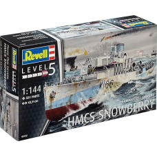 Revell Modellbausatz Schiff 1:144 - Flower Class Corvette HMCS SNOWBERRY im Maßstab 1:144, Level 5, originalgetreue Nachbildung mit vielen Details, 12 Jahre to 99 Jahre, 05132, merhfarbig