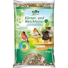 Dehner Natura Premium Wildvogelfutter, Körnerfutter / Weichfutter, Ganzjahresfutter proteinreich / energiereich, hochwertiges Vogelfutter für Wildvögel, 10 kg