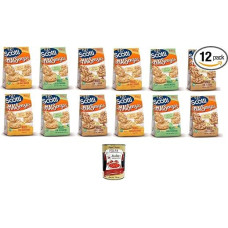 Riso Scotti TestPaket Mai senza Balti kukurūzai, rozmarinas, trys ankštiniai augalai 12 x 60 g + Itališka gurmaniška Polpa 400 g