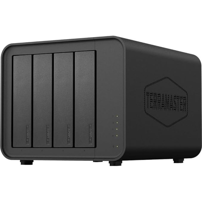 TERRAMASTER F4-212 4-Bay NAS - Quad Core CPU, 2GB DDR4 RAM, Networked Memory Personal Cloud (Diskless)
