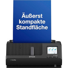 Epson Network Scanner ES-C380W, Compact A4 Business Scanner with Low Power Consumption, Duplex Feed Scanner with Versatile Media Processing, Black