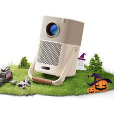 Projector Outdoor, Sound by JBL & 2.5H Built-in Battery, T2 Portable Projector 450ANSI FHD 1080P Native Projector Auto Focus/Trapezoidal Correction Smart Projector Home Cinema Projector for Mobile