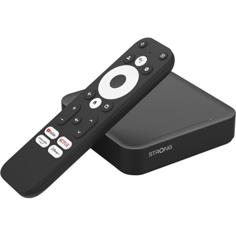 STRONG LEAP-S3 Ultimate Streaming Box with Android 11, 2 Months Tattoo Free, 4K UHD Resolution, Bluetooth Voice Remote Control and Google Assistant, Neflix, Prime Video, Disney+ etc.