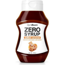 GymBeam Zero Syrup - Sugar-free and Low Fat, Ideal as Topping and Dessert Sauce, Low Energy Value, Perfect for Pancakes, Crepes, Waffles and Porridge, 350 ml (Salted Caramel)