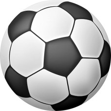 J&M DECO Cake Topper Birthday – Football Cake Decoration – Birthday Cake Decoration Made of Fondant – Round 20 cm – Edible Paper Cake Decoration – Cake Topper Football – Cake Decoration