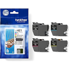 Brother Original LC-421VAL Ink Cartridges Value Pack for Brother DCP-J1050DW, DCP-J1140DW, MFC-J1010DW (4 Ink Cartridges: Black, Cyan, Magenta, Yellow)