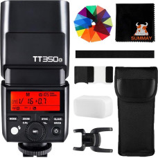 Godox TT350O TTL 2.4G fotoaparato blykstė GN36 1/8000s HSS belaidė mini blykstė 