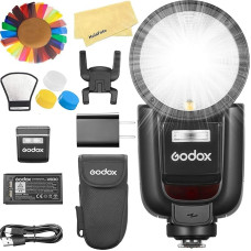 Godox V1 Pro C V1Pro C apvali fotoaparato blykstė su apvalia galvute, skirta 