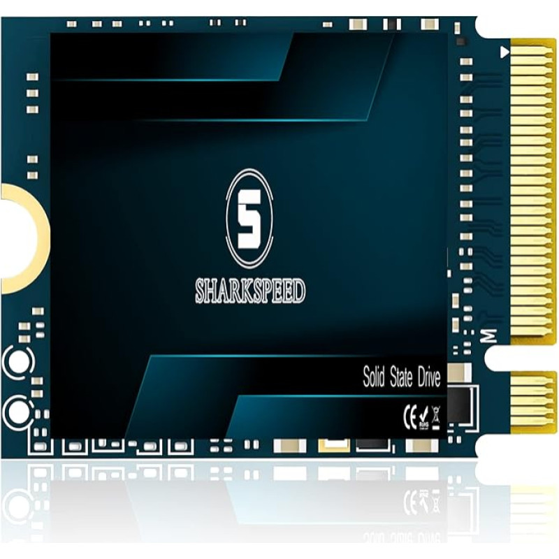 SHARKSPEED M.2 2230 SSD 512GB NVMe PCIe Gen 4.0 x4 30 mm, SSD kietasis diskas, vidinis kietasis diskas, skirtas 