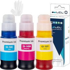 LCL suderinama rašalo talpyklė GI-50 GI-50 GI-50C GI-50M GI-50Y 3386C001 3403C001 3404C001 3405C001 (C M Y), tinkanti 