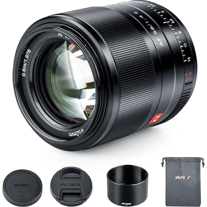 VILTROX AF 56 mm f/1.4 F1.4 automatinio fokusavimo APS-C standartinis portretinis objektyvas Fiksuotas židinio nuotolis APS-C objektyvas, skirtas 