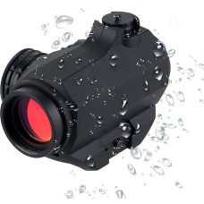 ToopMount Red Dot Red Dot Visor 1 x 20mm 2 MOA Dot with Rubber Cover Fits 20mm 21mm Picatinny Rails