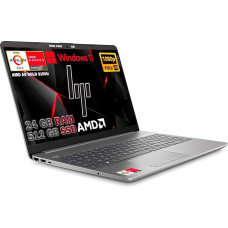 Nešiojamasis kompiuteris HP 255 G6 15.6 Quad Core 2 GHz Turbo Ram 4GB DDR4/HD Video 500Gb Radeon R2 Graphic/Notebook komplett HP/HDMI/SD/DVD Burner for Studio/Home/Office/USB 3.0/WiFi/Internet