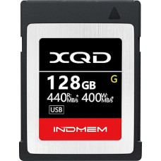 INDMEM 128GB XQD Card 5X Tough MLC XQD Flash Memory Card High Speed G Series (Read 440MB/s and Write 400MB/s)