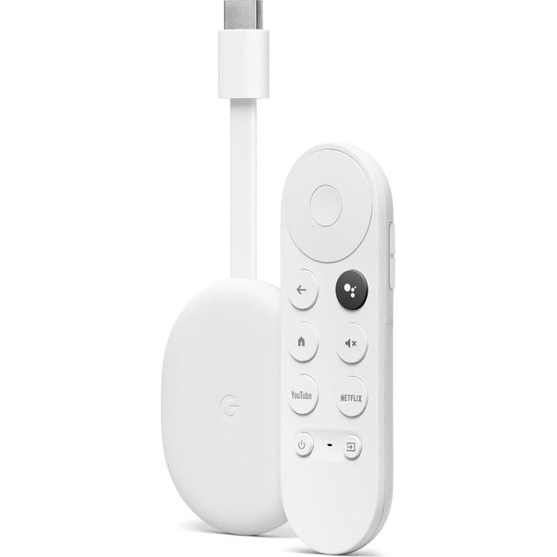 Google, Chromecast, TV (4K) Snow - Bring entertainment to your TV via voice search. Stream movies, TV shows or Netflix in up to 4K HDR quality. Easy to set up