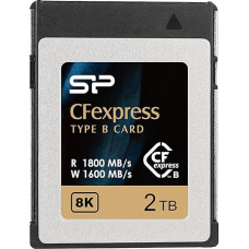 Silicon Power CFexpress B tipo atminties kortelė 2TB Iki 1800MB/s Skaitymas Minimalus įrašymas 1500MB/s