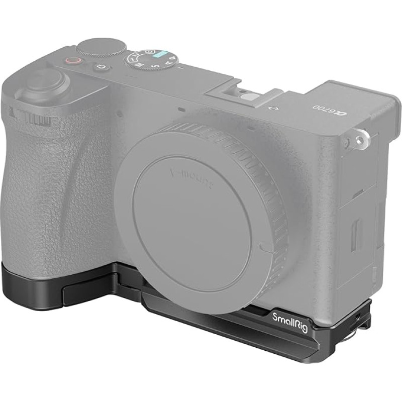 SMALLRIG Base Plate for Sony Alpha 6700, Lower Mounting Plate, Integrated Quick Release Plate for Arca, Supports Quick Change Between Tripod and Stabiliser (for DJI RS 2/RS 3 Pro) 4338